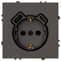 Розетка с заземлением и со шторкой и 2хUSB type A и C, без рамки Stekker Эмили 50361